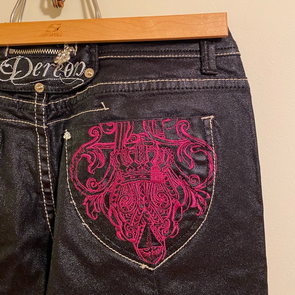 Dereon Jeans WOMENS Size 7/8 Black